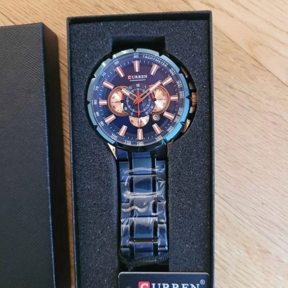 CURREN Stylish‎ Chronograph Stainless Steel Watch for Men